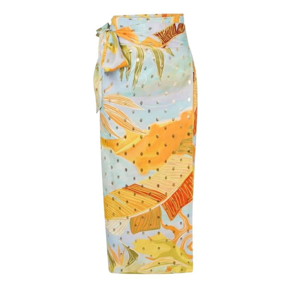 Never Fully Dressed Womens/Ladies Jaspre Wrap Midi Skirt / Blue